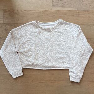 Colsie Cream Fleece Lined Top